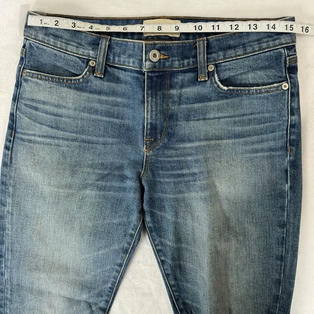 Baldwin Kansas‎ City Kennedy Low Rise Boyfriend Jeans Size 27 Distressed Cuffed